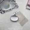 Stylish Leather Keychain Holder Mini Pouch For Earphones Compact Design Sturdy Metal Clip Accessory For Daily Essential