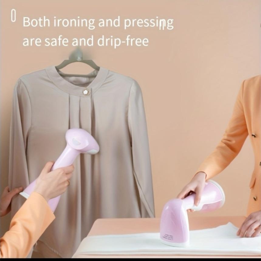 Fier de călcat suspendat de mare putere 1800W cu rezervor de apă de 300ml, Fier de călcat cu abur portabil pentru casă, călătorie, manual, Abur puternic 1500W, 220-240V Stecher european