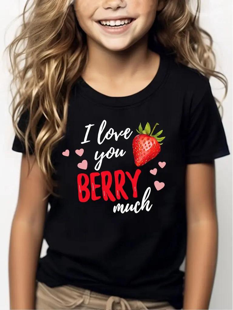 Pure Cotton Solid Color Children's Short-Sleeve T-Shirt for Girls and Boys