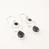 Natural Black Onyx Gemstone 925 Sterling Silver Jewelry Handmade Earrings 2.0" EE-140-7