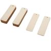Wooden DIY Craft Bookmark - Unpolished Rectangular Hanging Tag
