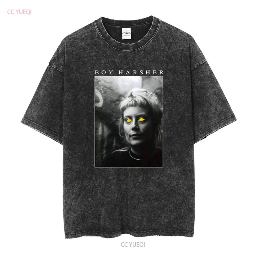 Boy Harsher band poster T shirt black All sizes S to 5Xl TA3148 vintage Washed Slightly Stretched Versatile streetwear Casual