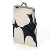 Marimekko Mini Unikko Corti Cuccaro Cosmetic Pouch for Women, Nordic Cotton, Midnight Blue, 74531 518 [Used]
