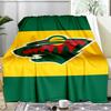 Minnesota Hockey Team Blanket Flannel Throw for Sofa, Indoor, Camping, Living Room, Office, Chair, And Bed Soft Birthday Gift