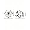 Wrought Iron Lotus Wall Sculpture Spiritual Yoga Room Decor Metal Art Meditation Gift Home Bedroom Living Room Modern Decoration Two Sizes