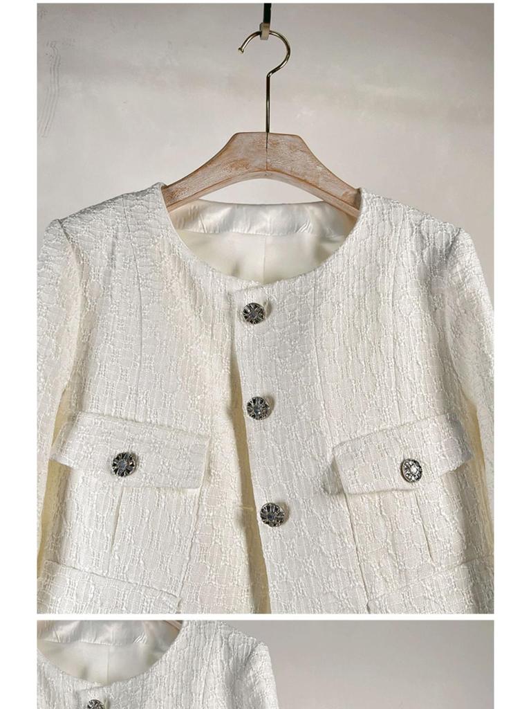 French Style Retro Tweed Short Jacket - Women's Autumn & Winter Edition