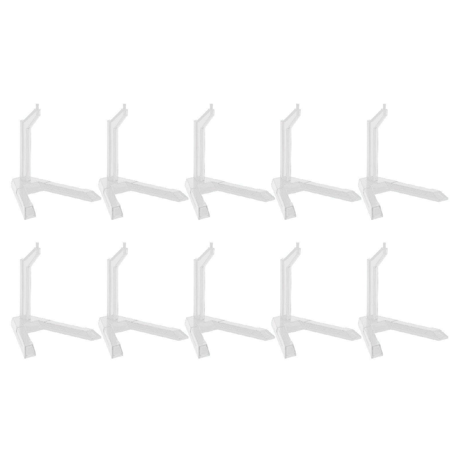 

10pcs Action Figure Display Stand Multipurpose Plastic Flexible Figure Holder Base for SD BB HG