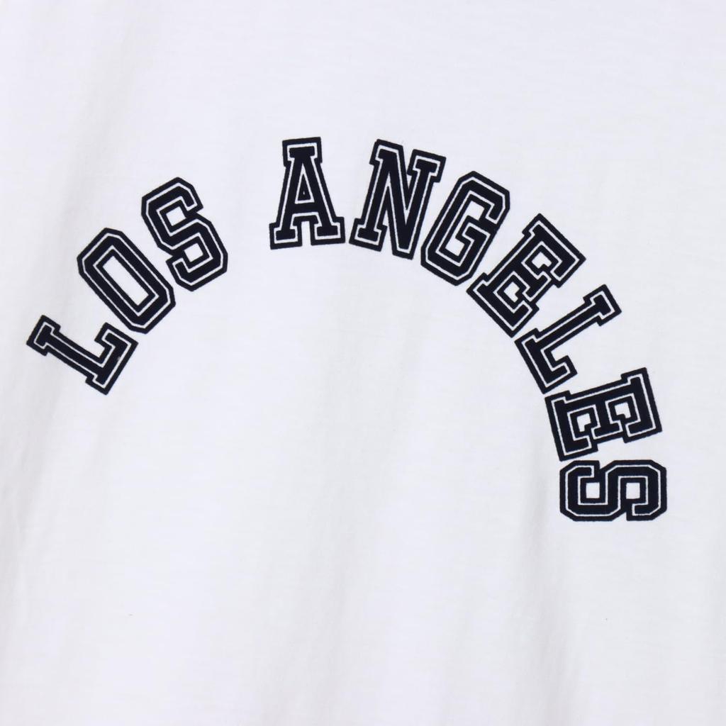 Short Round Xylitol Graphic Short Sleeve Ringer White [Champion] T-Shirt, Sleeve, Neck, 100% Cotton, Treatment, Print, T-Shirt, Men's Casual, C3-Z335