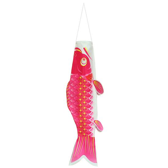Hanging Pendant Comfortable Hand Feeling Wear-resistant Fadeless Festive Ornamental Decorate Satin Fish Shape Carp Streamer Comic Exhibition Accessory