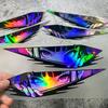 1pair Anime Eyes JDM Car Stickers Waterproof Moto Front Fairing Side Panels Fuel Tank Electric Scooter Auto Window Vinyl Decals