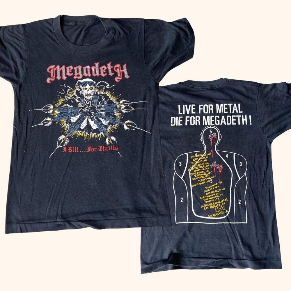 Классический подарок Megadeth 86 для фанатов Мужская футболка S-235XL 14D474 Унисекс S