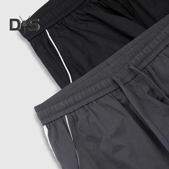 Брюки унисекс Ретро Американский стиль Уличная одежда Тонкие боковые карманы Эластичная — фото 7