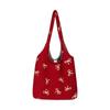 Belted Large-capacity Retro Embroidered Shoulder Bag for Small-batch Business Casual Tote Bag
