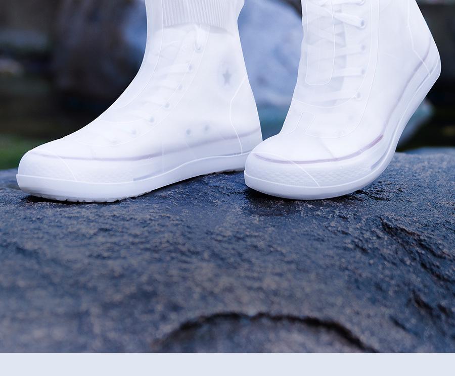 Unisex Waterproof Non-Slip Silicone Rain Boots - Durable, Thickened, and Wear-Resistant for Rainy Days