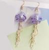 Jellyfish Shape Tassels Earrings Stylish Pendant Earrings Fashion Drop Earrings Fashionable Ear Jewelry for Woman Girls