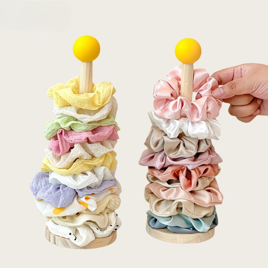 Antique Style Hair Accessory Storage Rack - Wooden Multi-layer Plant Decoration Headband, Hair Clip, Jewelry Display Rack -Storage Rack