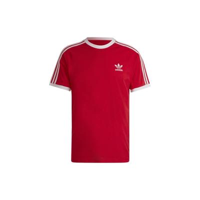adidas Adicolor Classics Koszulka z 3 paskami Lepsza szkarłatna Męskie Góry Czerwony IA4852