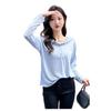 Summer Tencel Hooded Sun Protection Loose Long-Sleeve Knitted Top