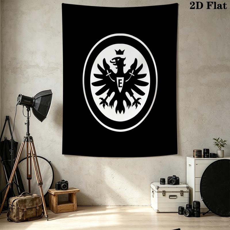 Frankfurt Fußball Wandteppich Ästhetischer Wandbehang Bedruckter Stoffdecke Dekorative Wandteppiche Für Schlafzimmer Wohnzimmer Heimdekoration