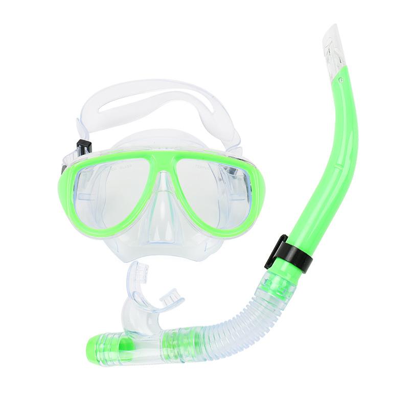 Large vision mask, tempered glass diving goggles set.