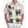 A new large-size men's fashion digital printing short-sleeved shirt in summer from the source manufacturer
