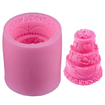 Pudding Fondant Cake Decoratieve Siliconen DIY Vorm Zeep Maakgereedschap