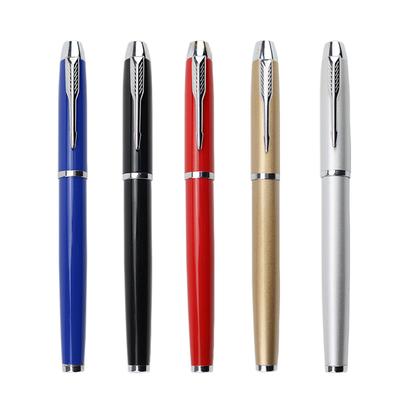 Metal Signature Bead Pen Company Business Office Gift Pen School Student Neutral Pen Ballpoint Pen 0.5mm Black Ink