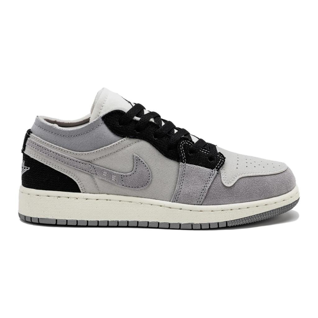 Air Jordan 1 Low SE Craft GS Inside Out - Cement Grey Kids Sneakers Tech-Grey Sail Black FD9088-002