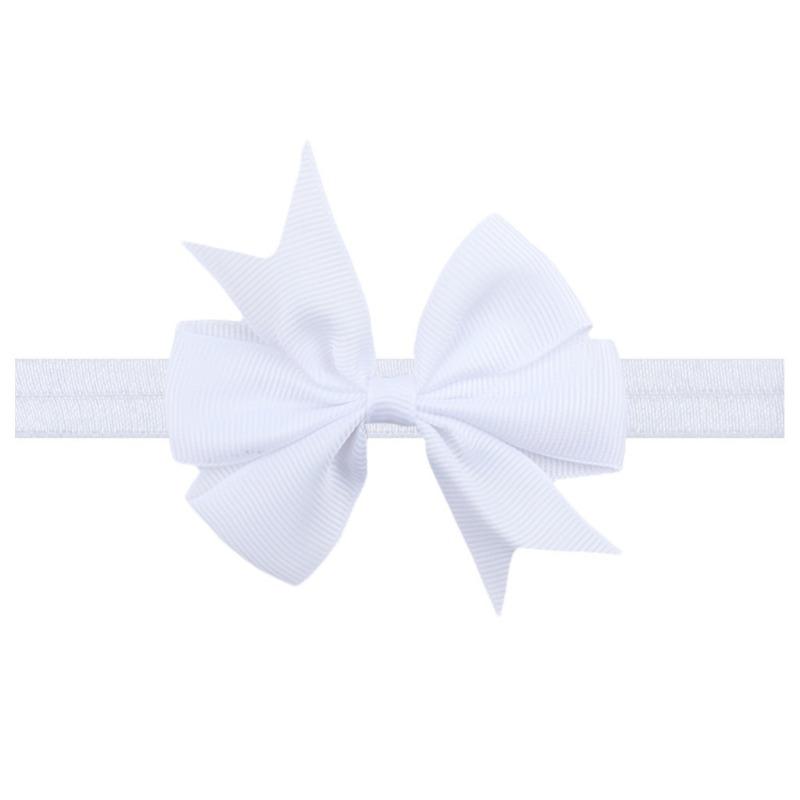Children's headband, solid V-shaped ribbon, dovetail baby bow headband 21 colors