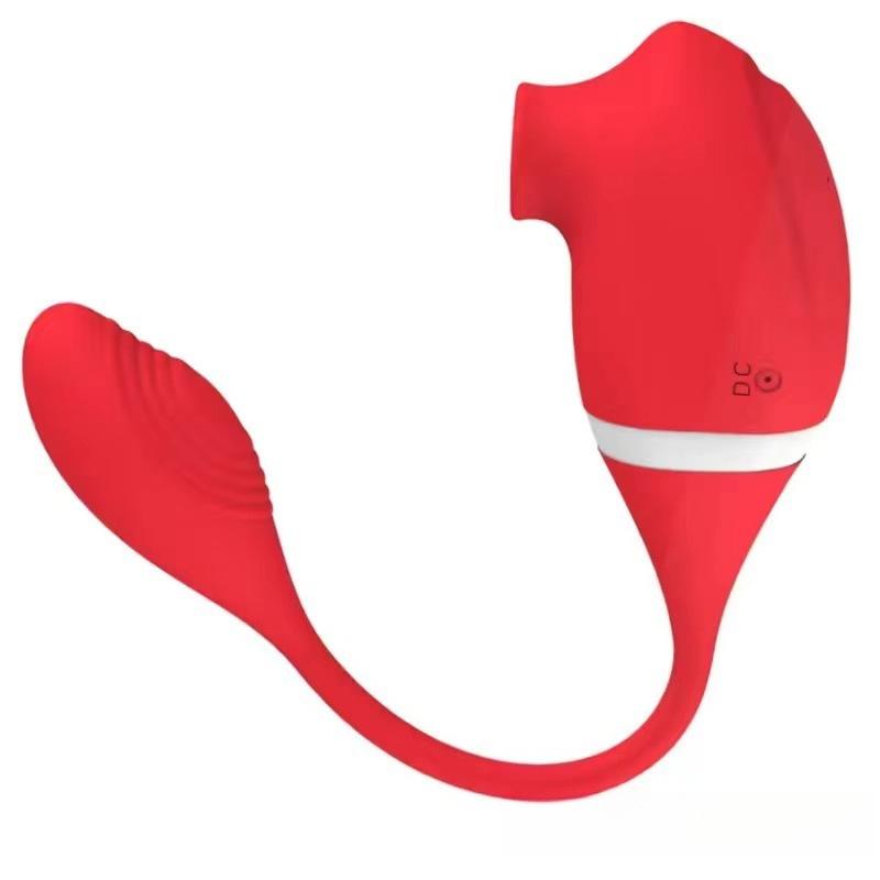 Sucking Licking Vibrator G-Spot Double Stimulation Erotic Toys for Women Love Egg Tongue Nipple Clitoris Massager Adult Product