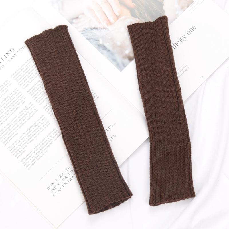 Women Long Fingerless Gloves Fashion Winter Warmer Mitten Arm Sleeve Casual Soft Girl Goth Clothes Punk Cosplay Accessories