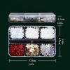 Nail Snowflake Sequins Nail Art Christmas Tree Star Nail Sequins Nail Art Decoration Glitter Set Sparkly Snowflake DIY