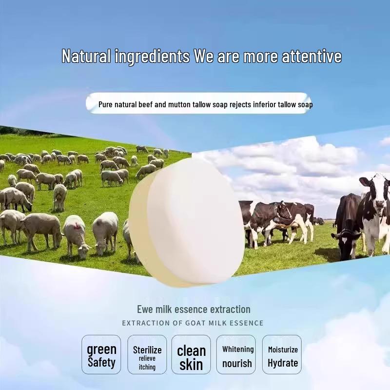 Lanolin Handmade Soap: Gentle Moisturizing Face & Body Wash for Refreshing, Delicate, and Firm Skin.