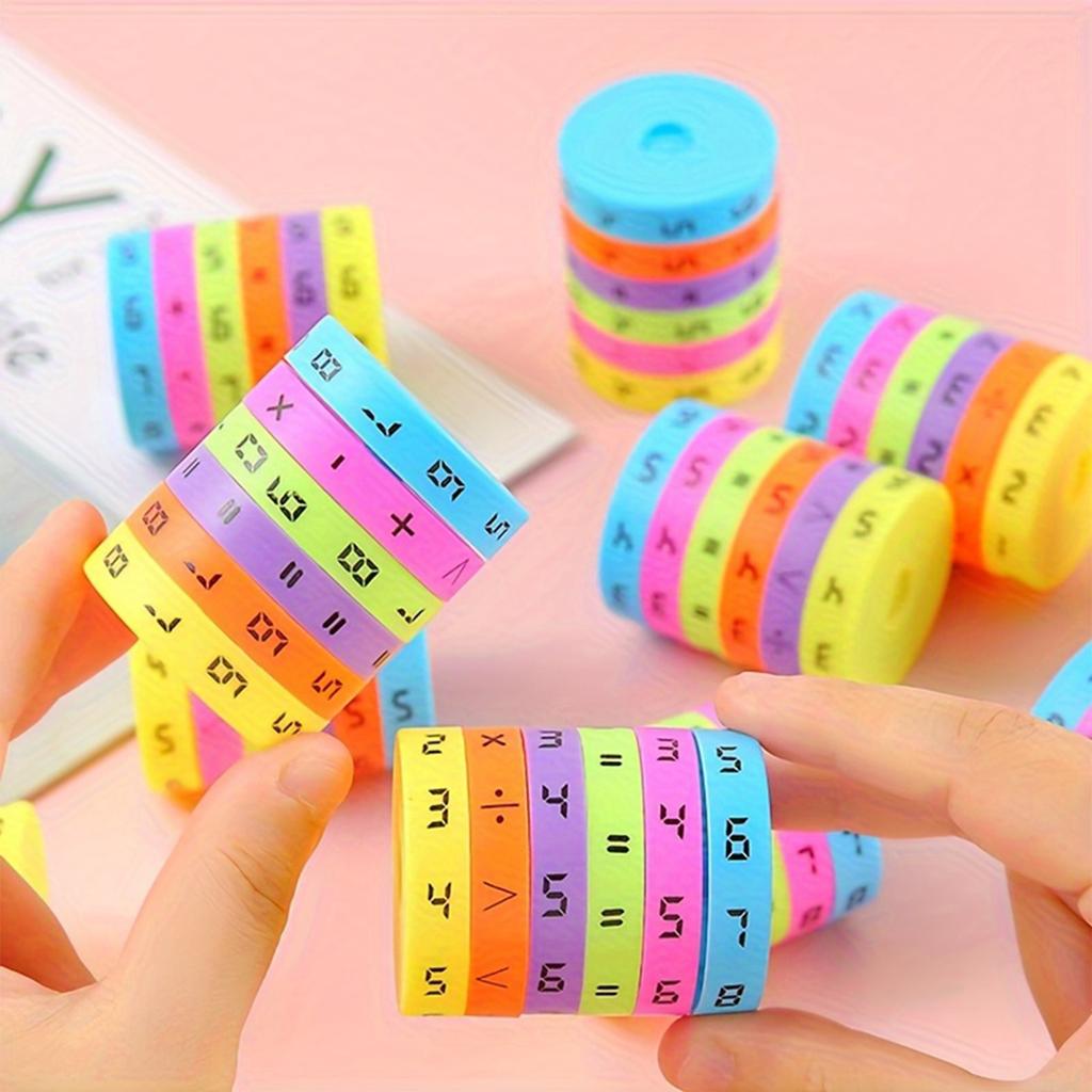 Rotating Math Learning Pillar Puzzle Toy