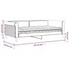 VidaXL Daybed with Mattress Blue 100x200 Cm Velvet 3197753