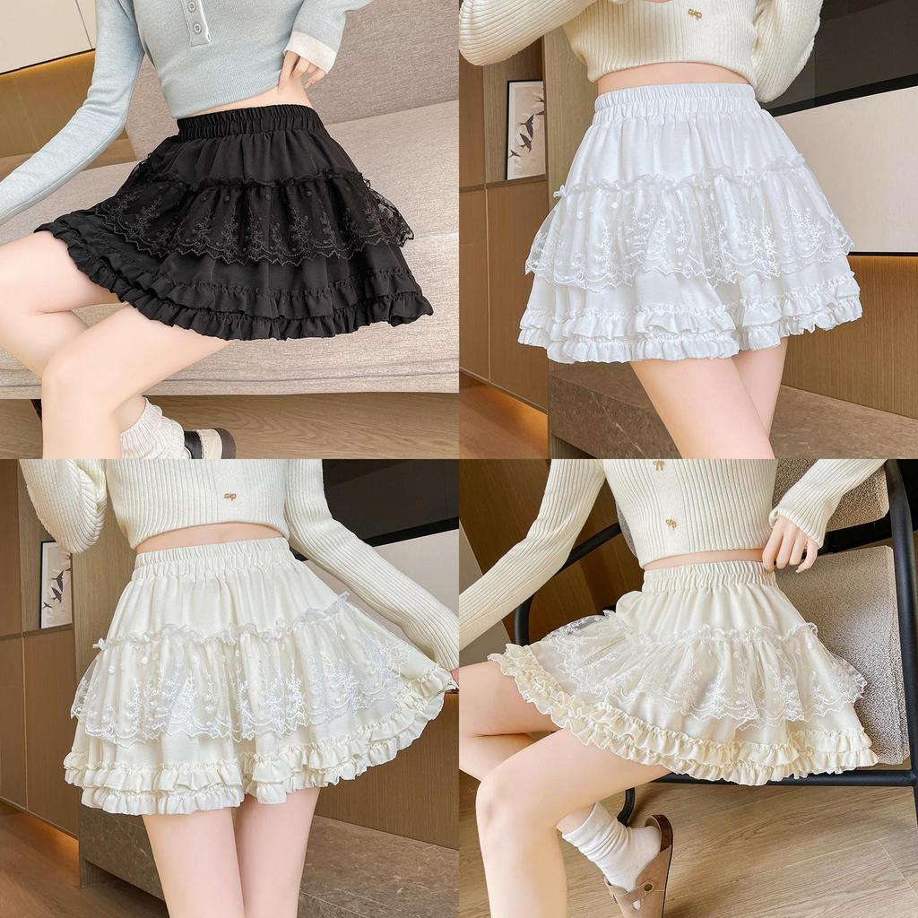 Classic Plain Tulle Skirt For Women With High Waist And Puff Design For Summer Fashion