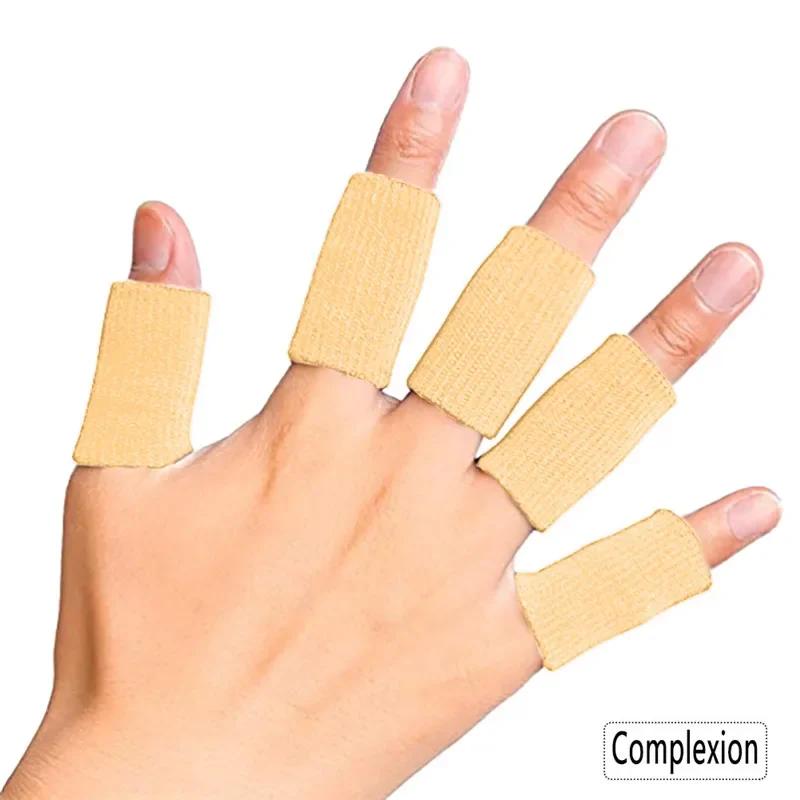 10Pcs Finger Protection Arthritis Support Thumb Brace Protector Finger Guard Fitness Sport Basketball Gym Elastic Finger Sleeves