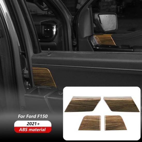 

Wood Grain Front Rear Door Panel Trim Cover For Ford F150 - Accessories