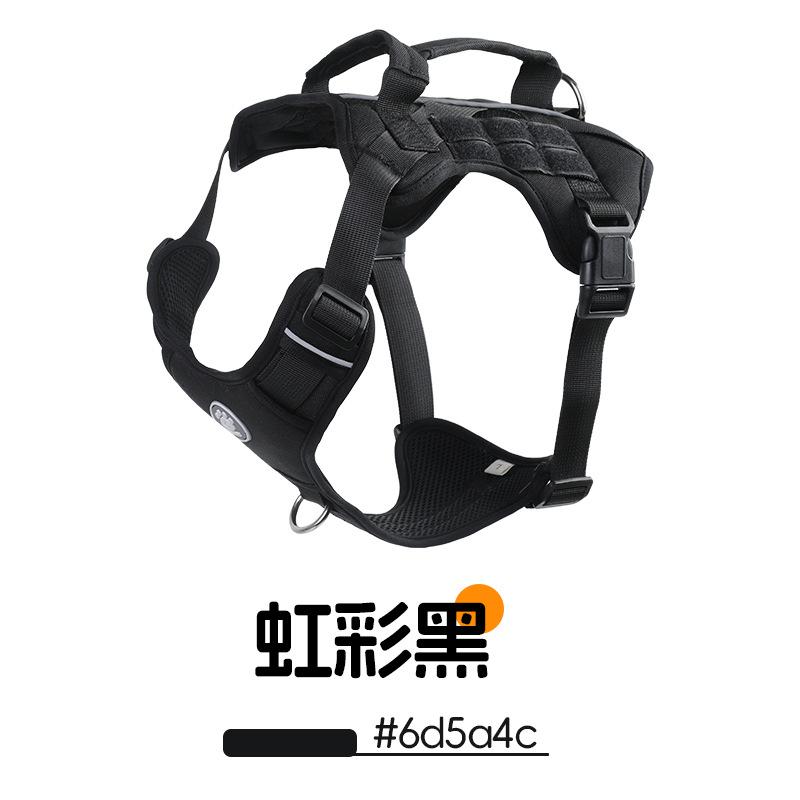 New Tactical Dog Chest and Back Vest Type Breathable and Lightweight Pet Chest Strap Explosion-proof Dog Traction Rope