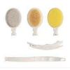 3 in 1 Bath Brush Foldable Long Handle for Shower Exfoliating Dry Skin Brushing