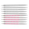 5 stücke Nail art Punktierung Stift Ended Nagel Malerei Stift Carving Stift mit Acryl Griff