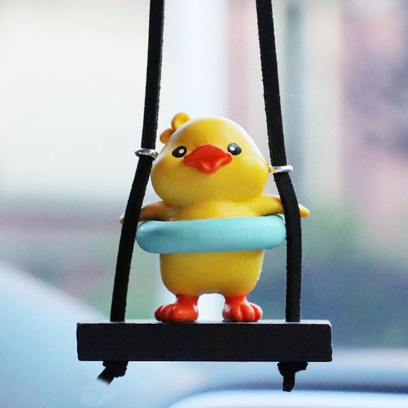 Little Yellow Duck Car Interior Ornament Pendant