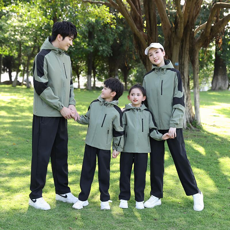 

Унисекс Ветрозащитная и водонепроницаемая куртка-ветровка для родителей и детей - Универсальная куртка софтшелл для весны/осени, Идеальна для пар и детей. 160