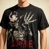 Vintage Weißes Zombie Band Konzert T-Shirt