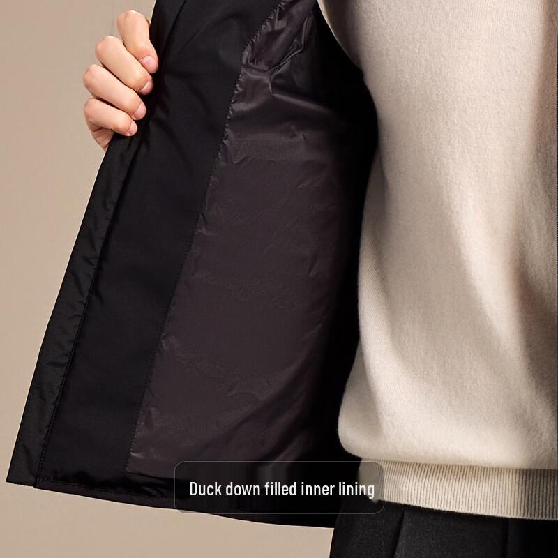 Antonio Herren Leichte Gepolsterte Daunen Stehkragen Weste