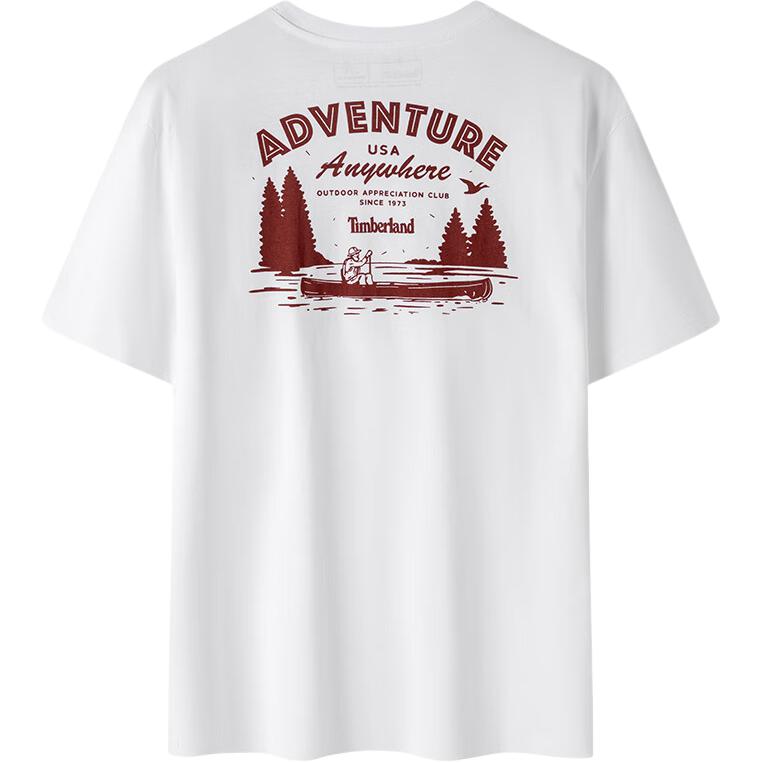 Timberland Fashion Comfortable Breathable Short Sleeve T-Shirt Men Tops White A6B7M-100