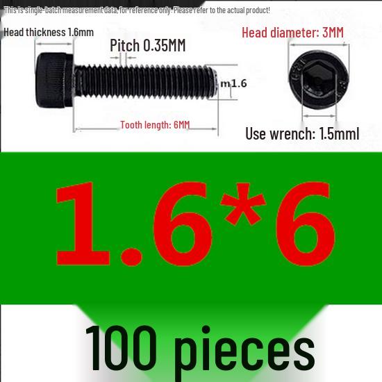 High-Strength Grade 12.9 Internal Hex Head Screws M1.4-M20