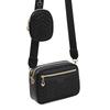 Women's Embroidered One-Shoulder Crossbody Camera Bag with Front Zipper