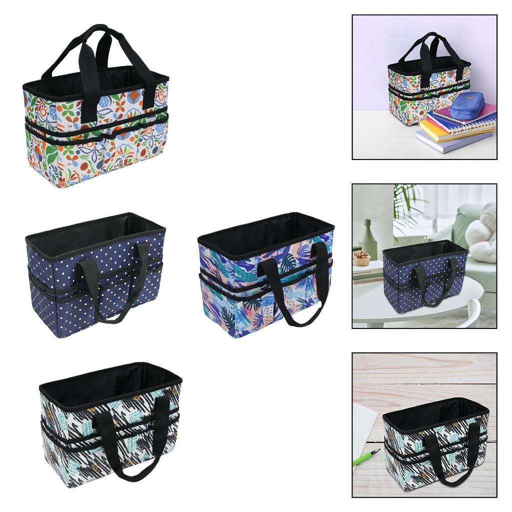 Craft Organizer Tote Bag Large Capacity Painting Tools Storage Bag for