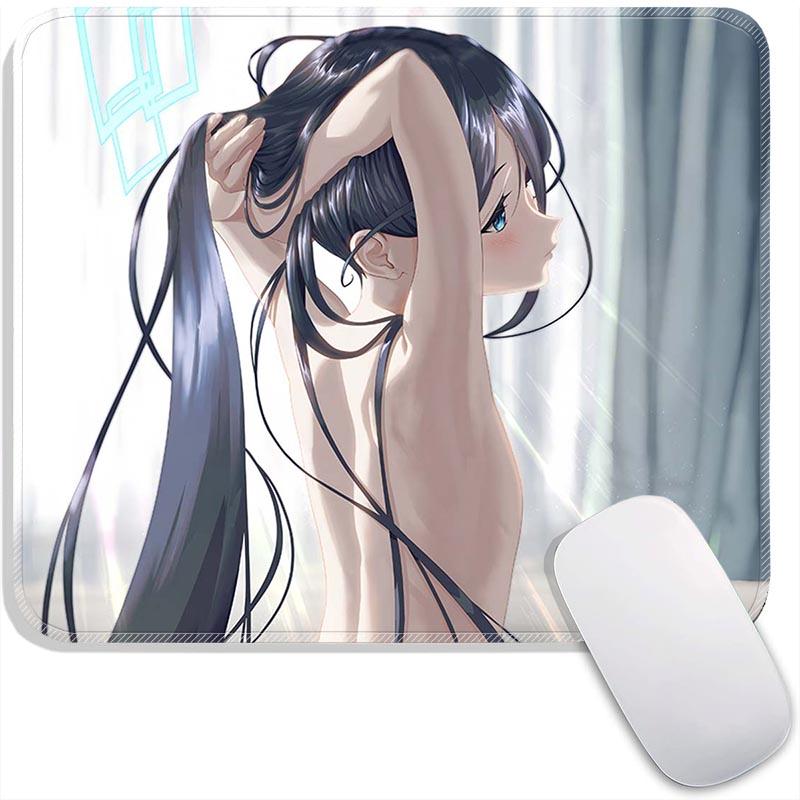 Anime Mouse Pad Small Gaming Mousepad Azusa Aris Himari Marina Iori Gamer Standard MousePads PC Compact Non-Slip Office Mousemat